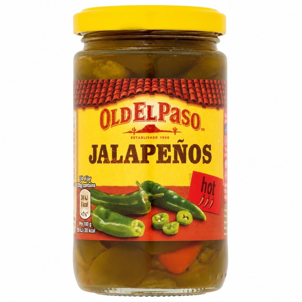 Old El Paso Sliced Green Jalapenos 215G