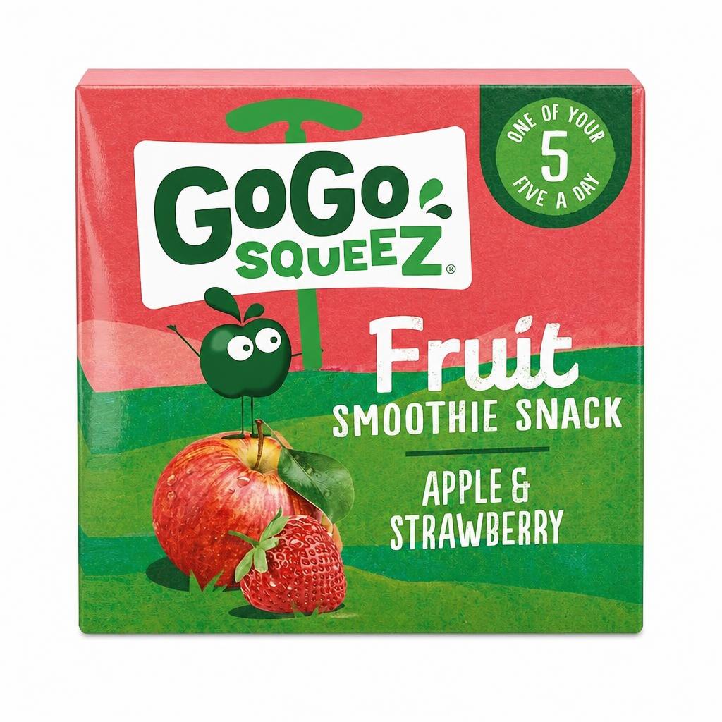 Gogo Squeez Fruit Snack Apple Strawberry 4X90g