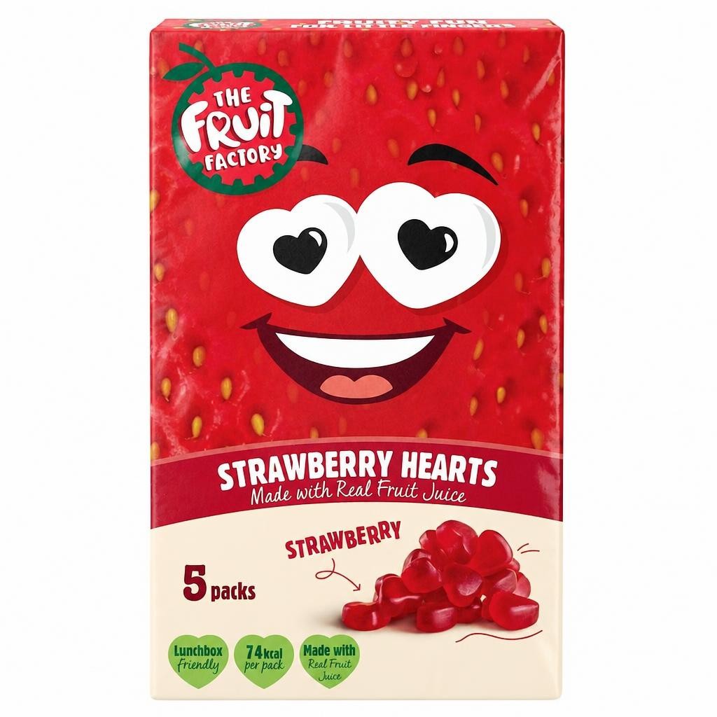 Fruit Factory Fruit Hearts Strawberry 5X20g