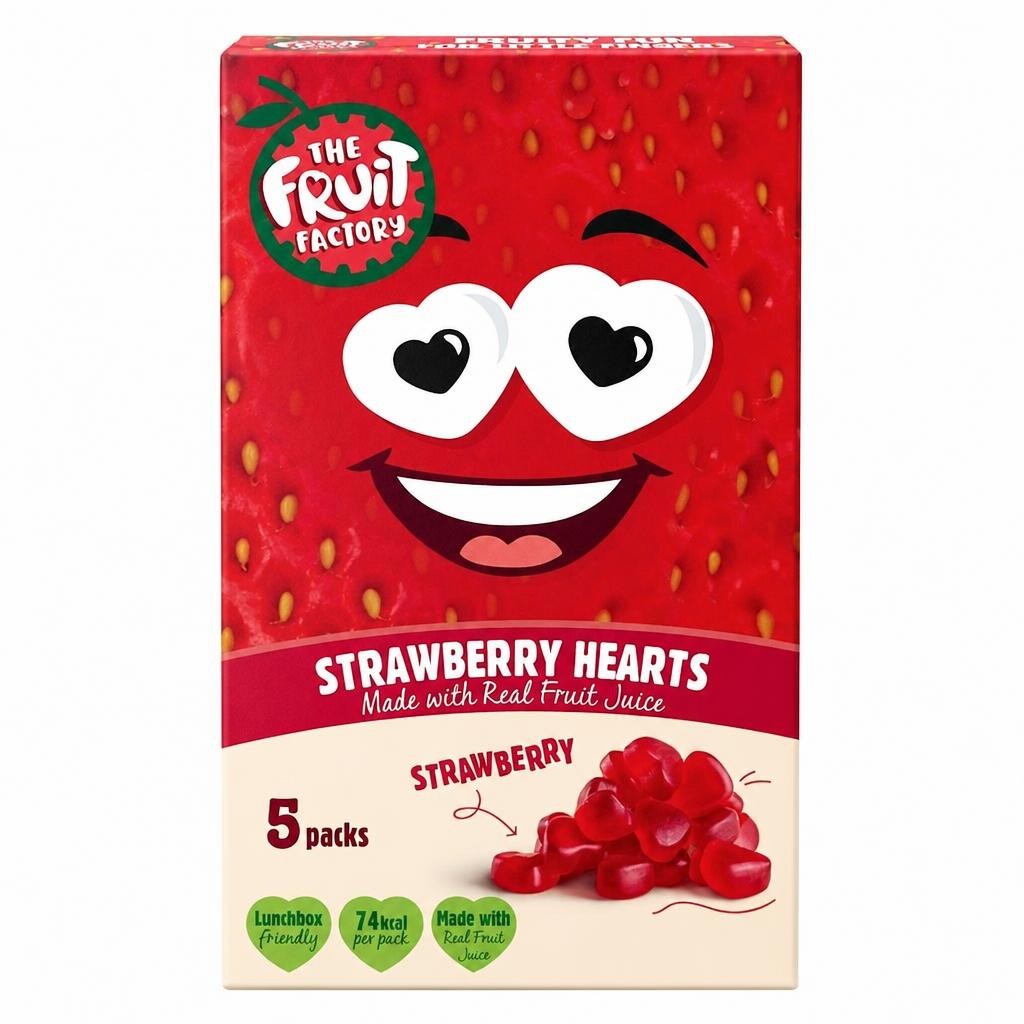 Fruit Factory Fruit Hearts Strawberry 5X20g