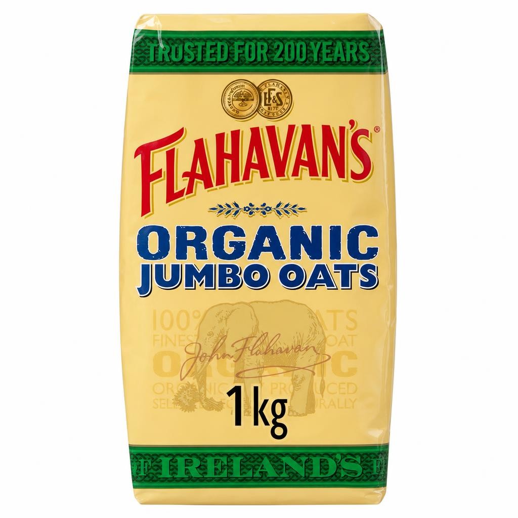 Flahavan's Irish Organic Jumbo Oats 1Kg