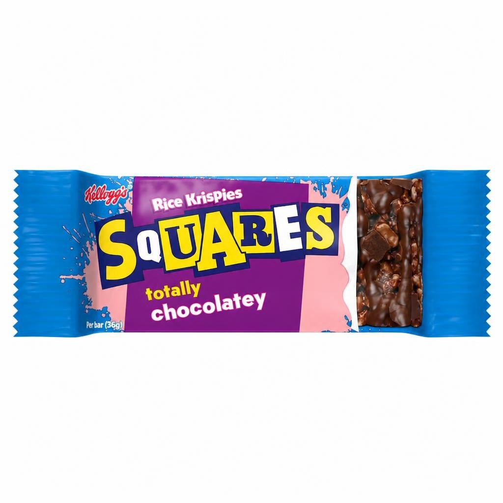 Kellogg's Rice Krispies Squares Cereal Bar Totally Chocolate Single 36g