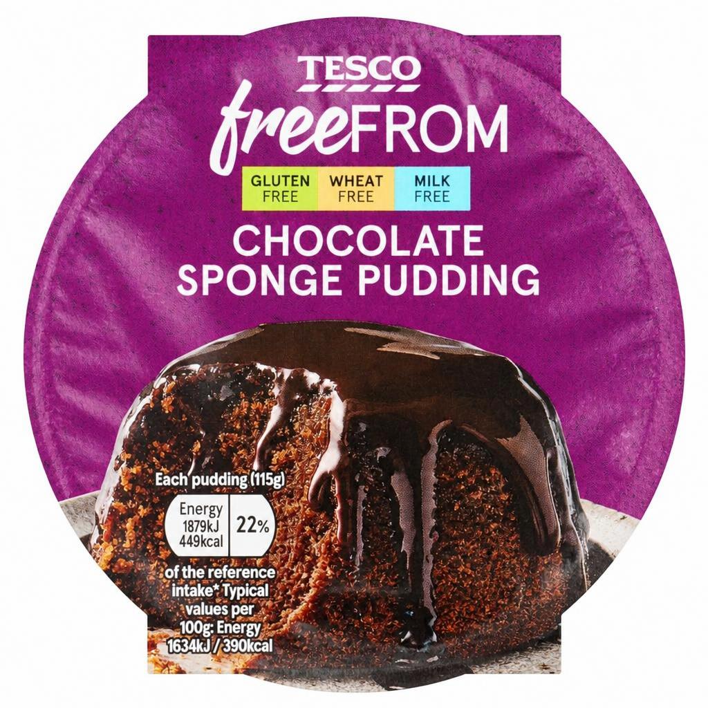 Tesco Free From Chocolate Sponge 115G