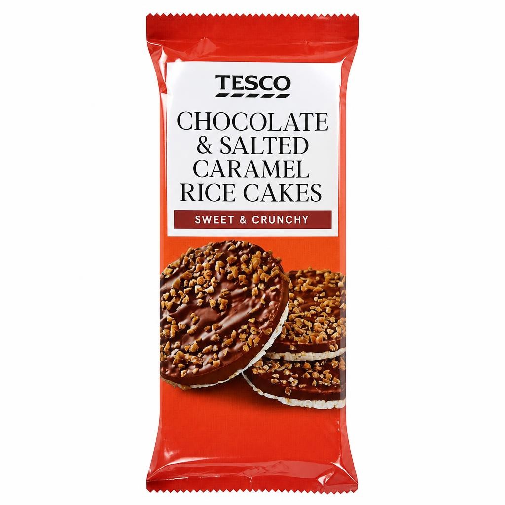 Tesco Chocolate & Salted Caramel Rice Cakes 123G