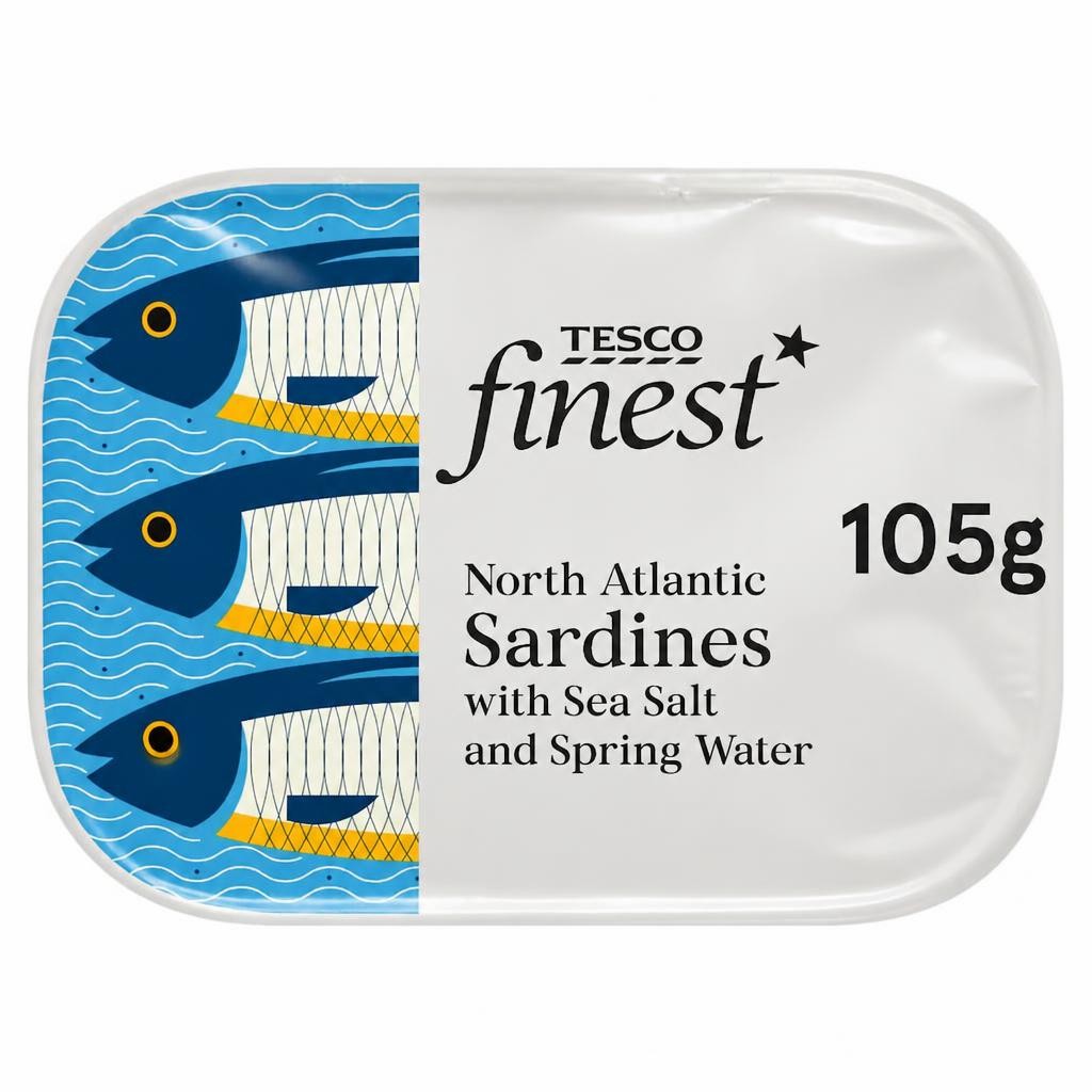Tesco Finest Sardines In Water 105G