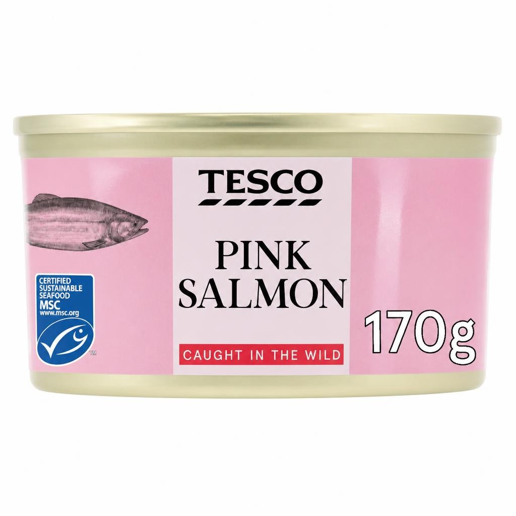 Tesco Skinless Boneless Wild Pacific Pink Salmon 170G