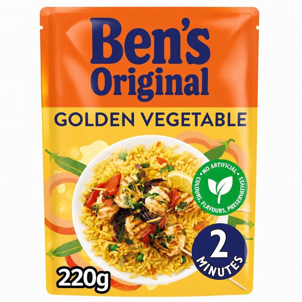 Ben's Original Golden Vegetable Microwave Rice 220G