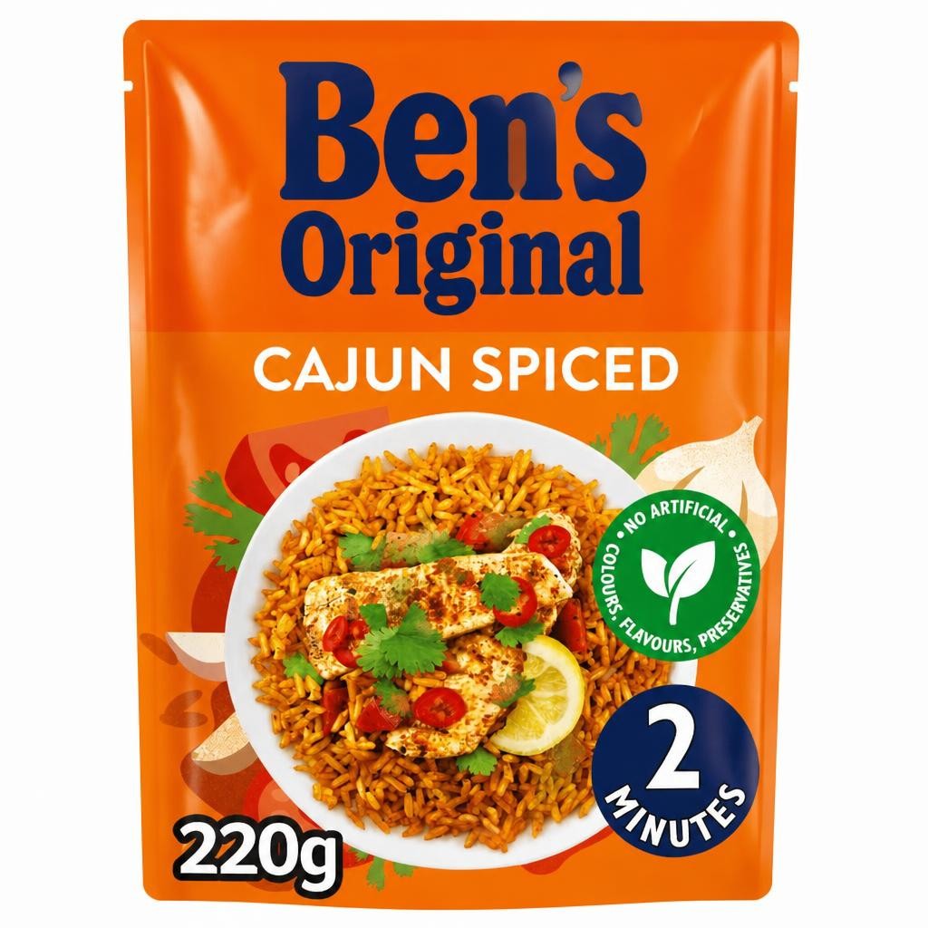 Ben's Original Cajun Spiced Microwave Rice 220G