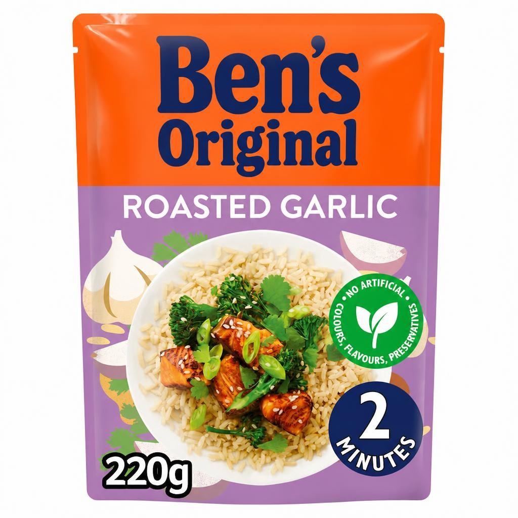 Ben's Original Roasted Garlic Microwave Rice 220g