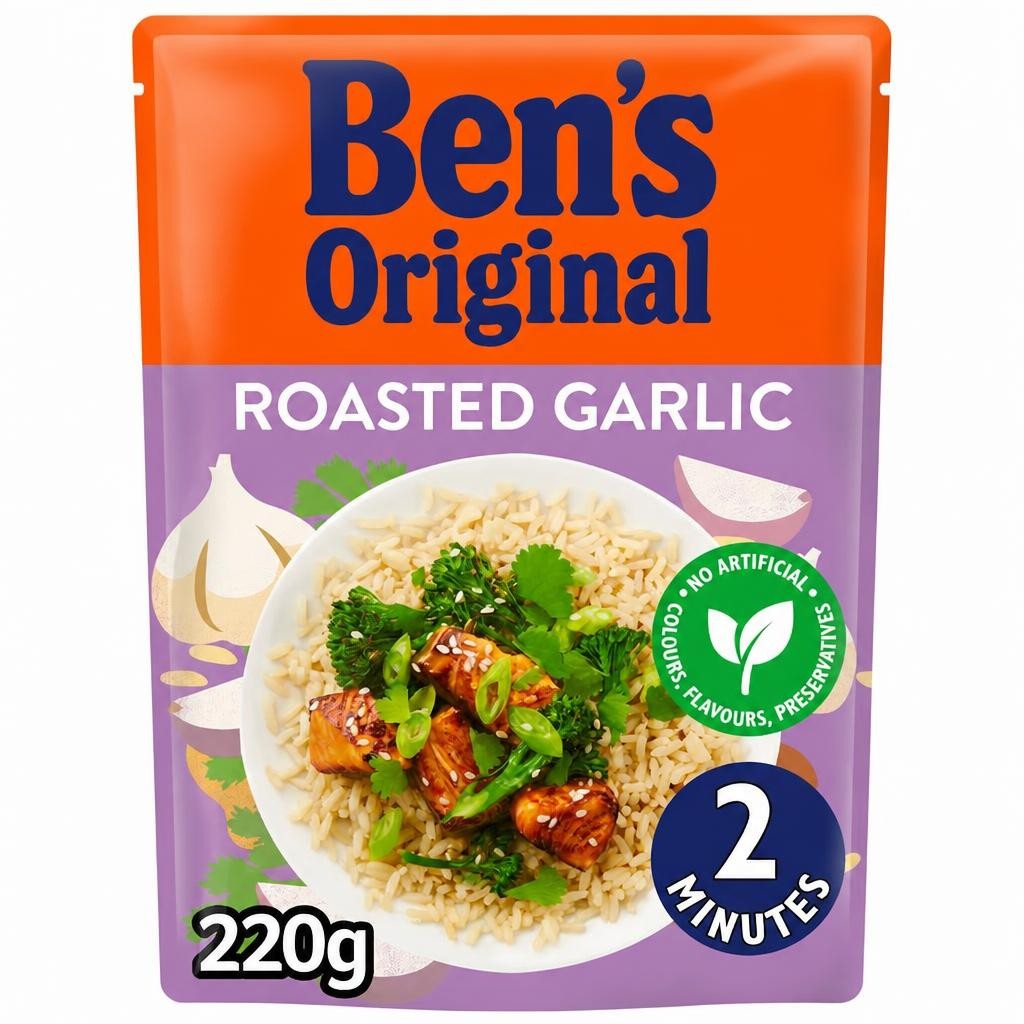 Ben's Original Roasted Garlic Microwave Rice 220g