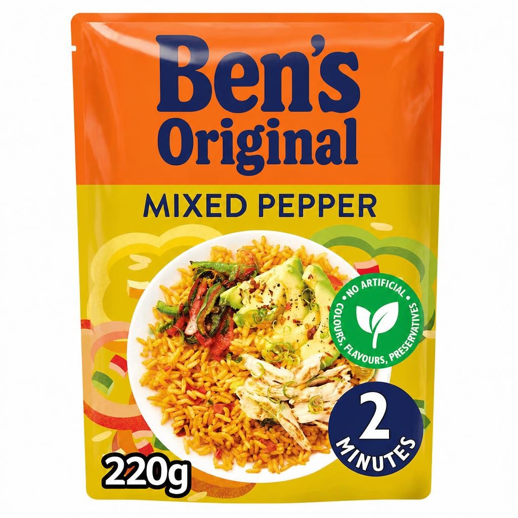 Ben's Original Mixed Pepper Microwave Rice 220g