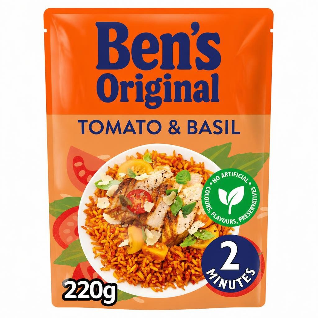 Ben's Original Tomato Basil Microwave Rice 220G