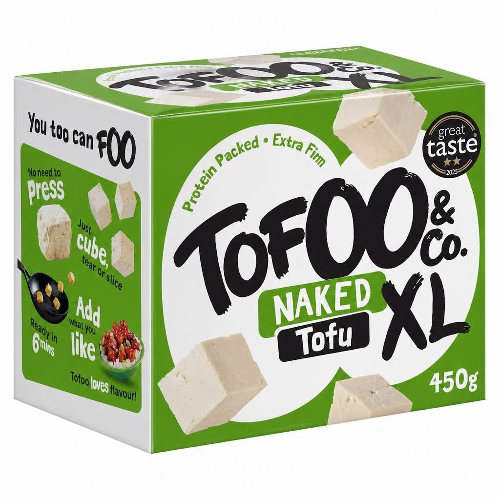 The Tofoo Co. Extra Firm Organic Tofu Naked XL 450g