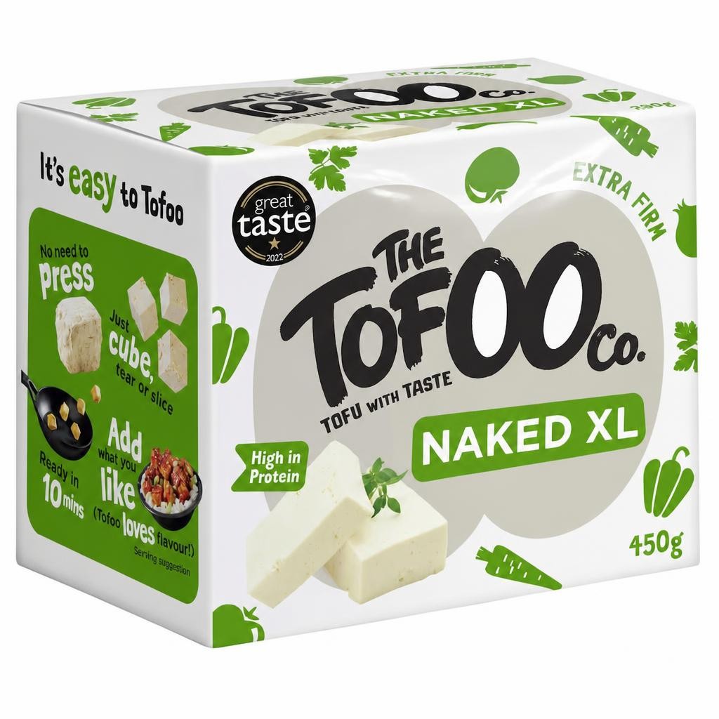 The Tofoo Co. Extra Firm Organic Tofu Naked XL 450g