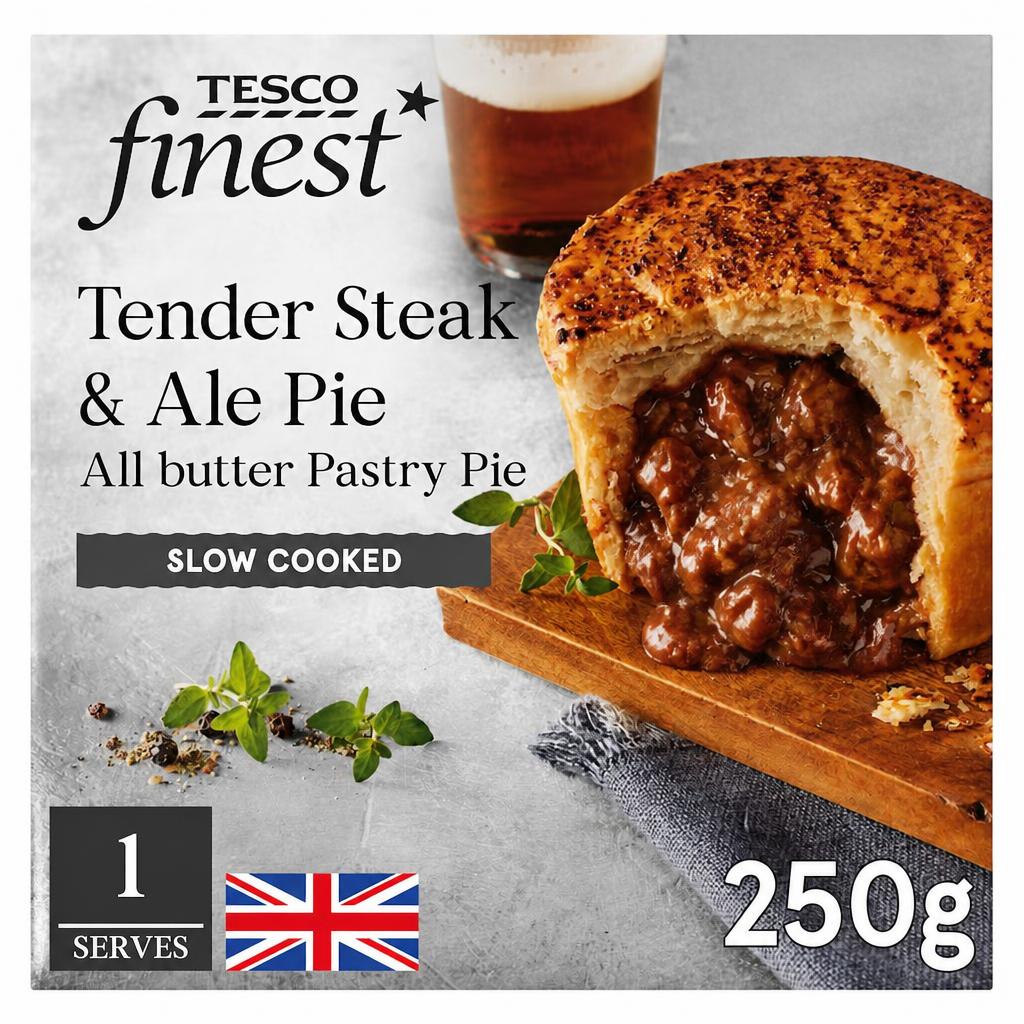 Tesco Finest Steak & Ale Pie 250G