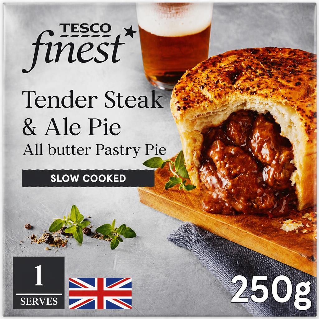 Tesco Finest Steak & Ale Pie 250G