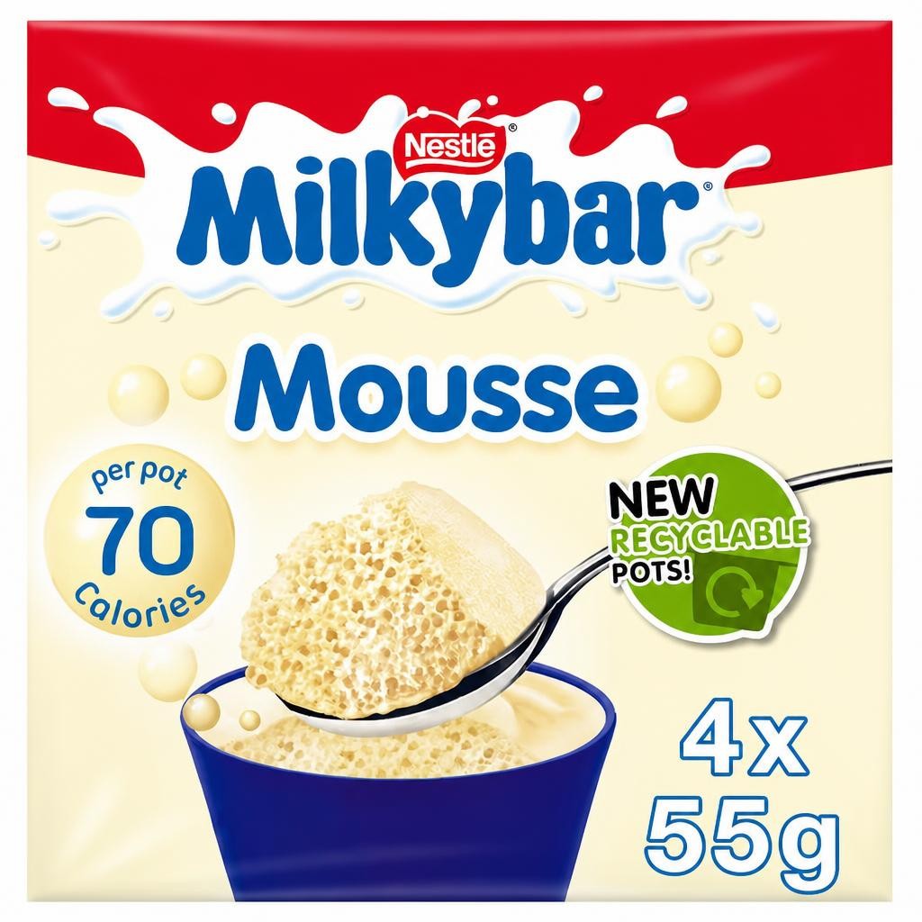 Nestle Milkybar Mousse 4 X55g