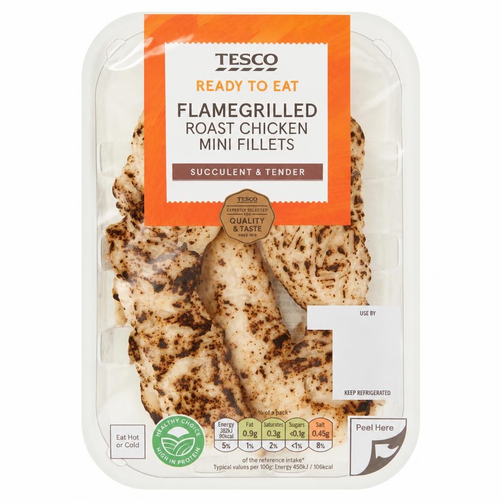 Tesco Flame Grilled Chicken Breast Mini Fillets 170g