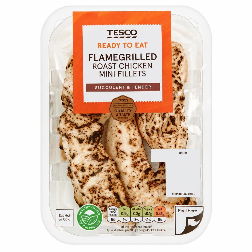 Tesco Flame Grilled Chicken Breast Mini Fillets 170g