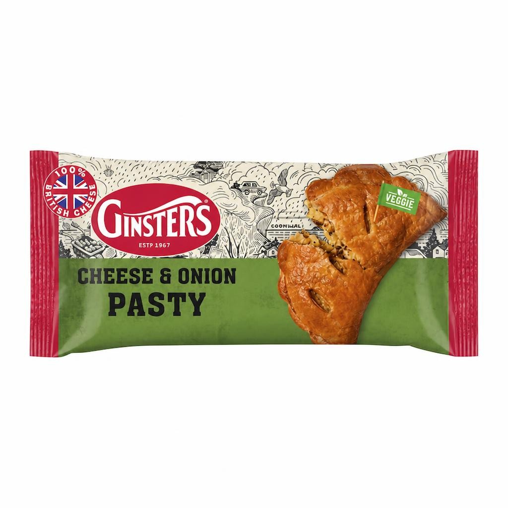 Ginsters Cheese & Onion Pasty 180G
