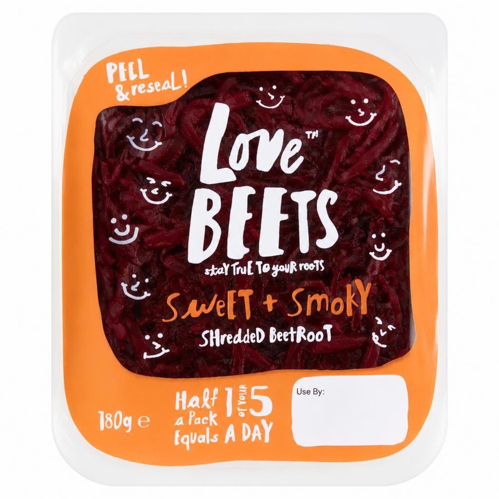 Love Beets Smokey Shred Beetroot 180G