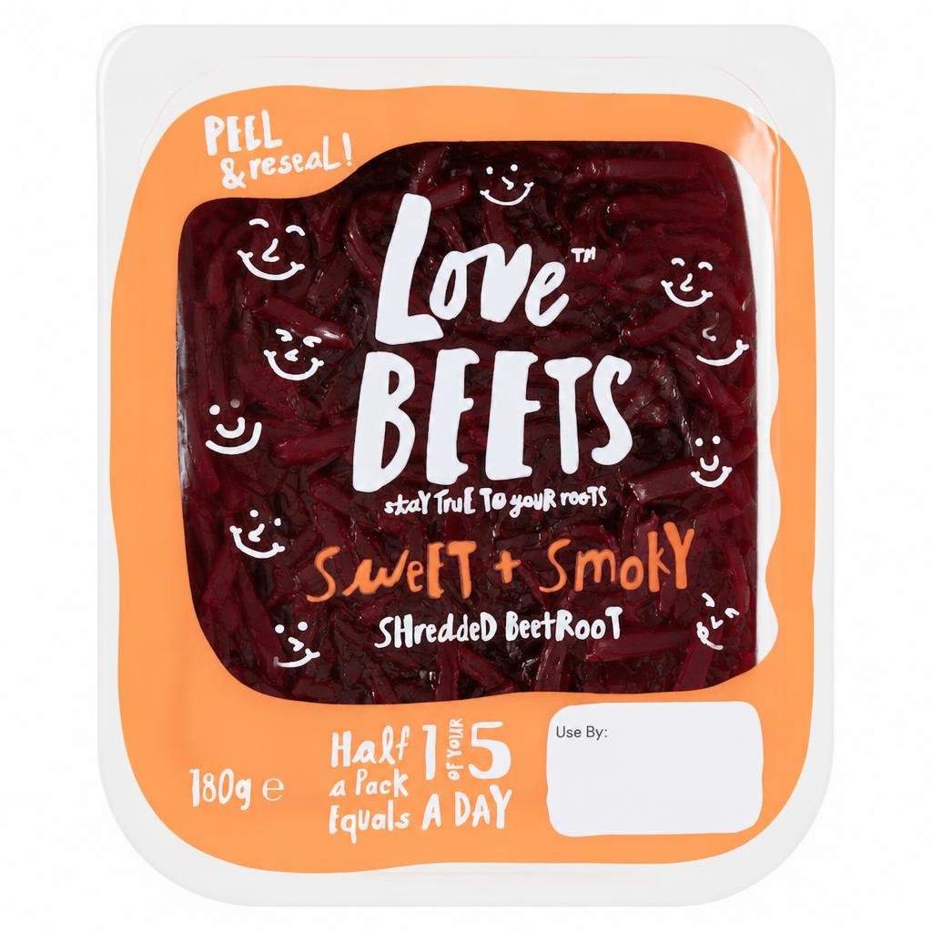 Love Beets Smokey Shred Beetroot 180G