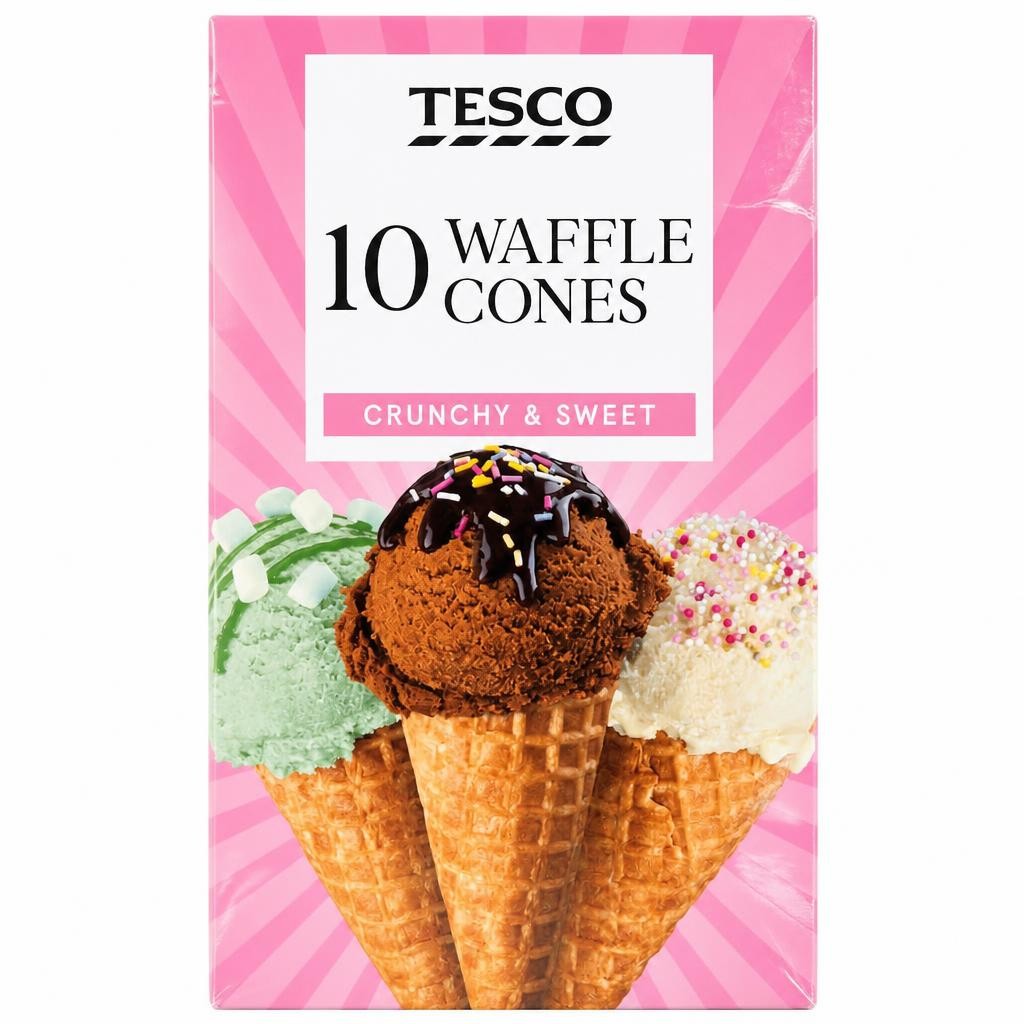 Tesco 10 Waffle Cones