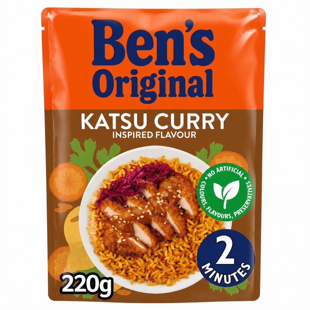 Ben's Original Katsu Curry Microwave Rice 220G