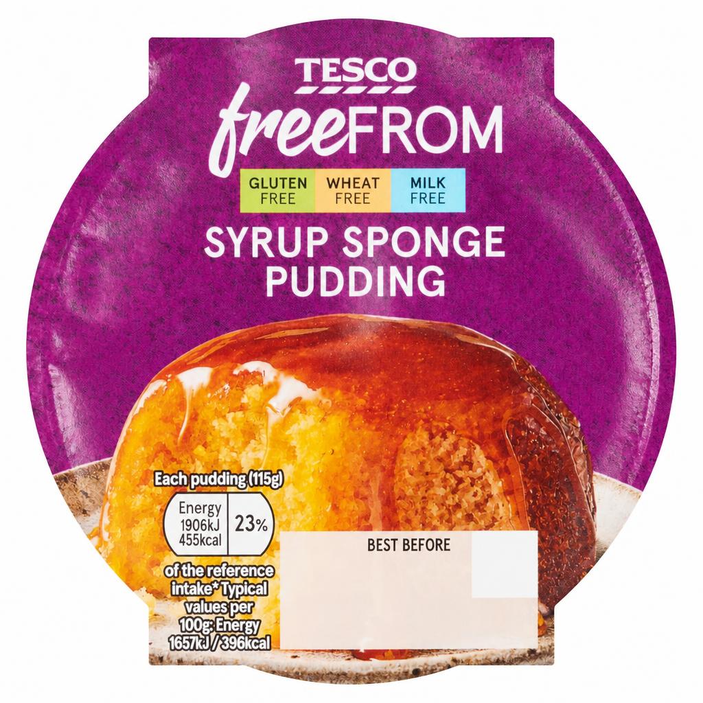 Tesco Free From Syrup Sponge 115G
