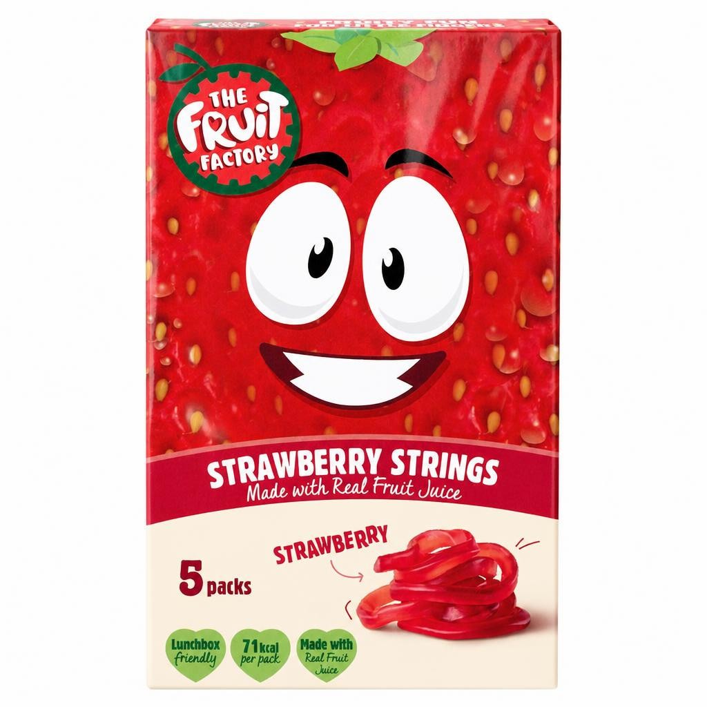 Fruit Factory Fruit Strings Strawberry 5X20g