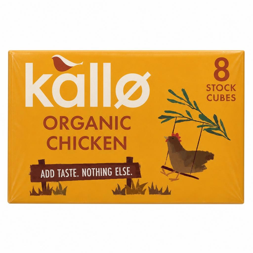 Kallo Organic Chicken Stock Cubes 8Pk 88G