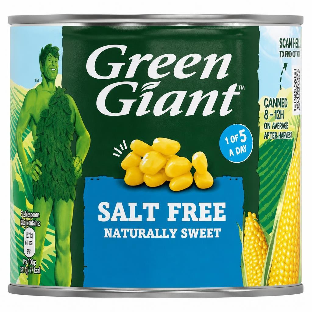 Green Giant Salt Free Sweetcorn 340G
