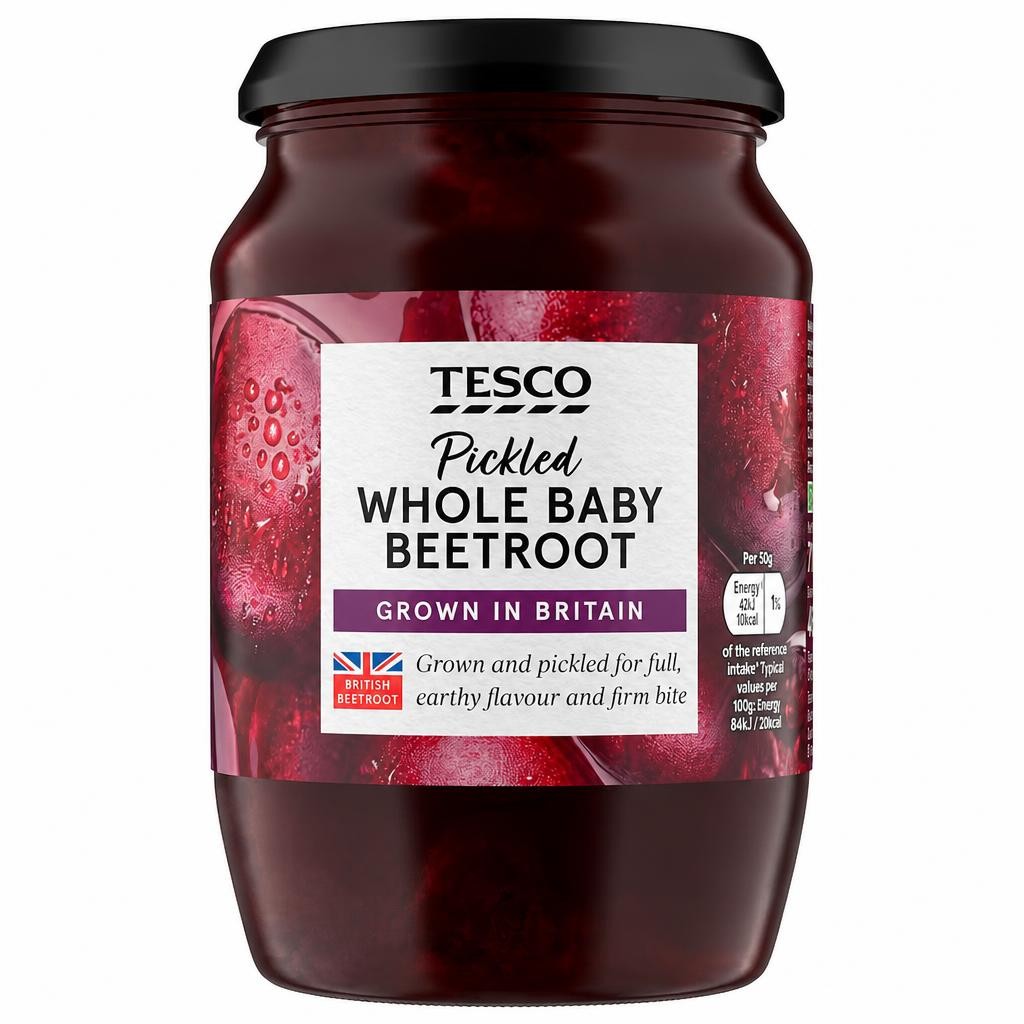Tesco Whole Baby Beetroot Vinegar 710G