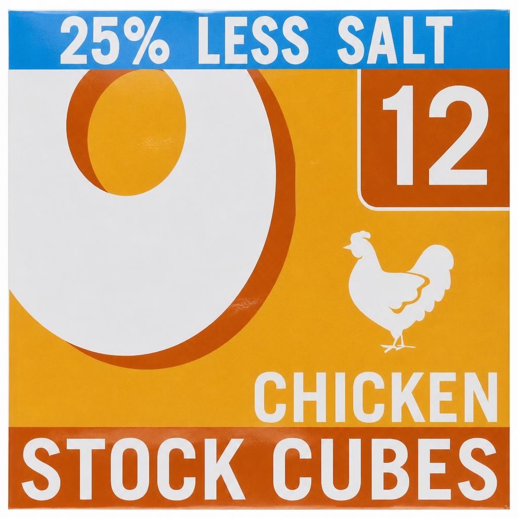 Oxo Reduced Salt Chicken Stock Cubes 12 Pack 71G