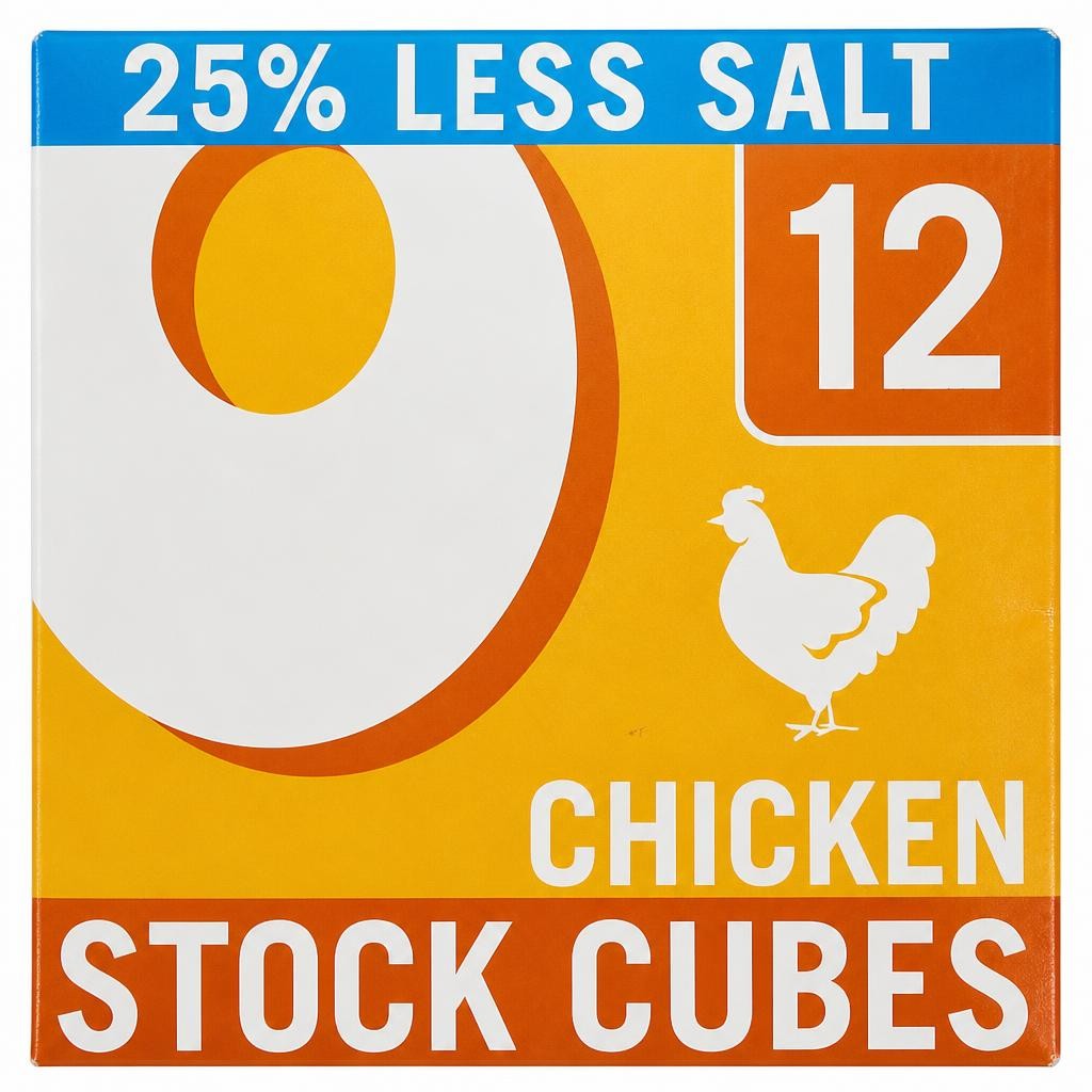 Oxo Reduced Salt Chicken Stock Cubes 12 Pack 71G