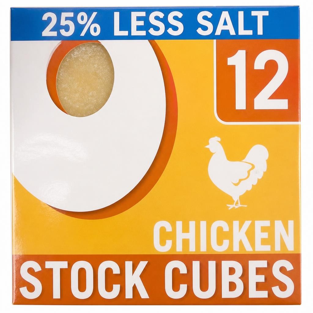Oxo Reduced Salt Chicken Stock Cubes 12 Pack 71G