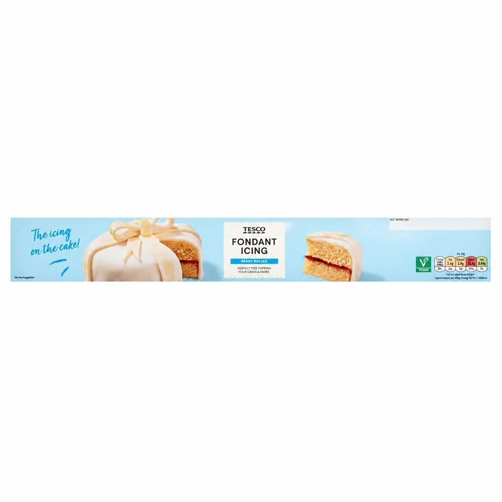 Tesco Fondant Ready Rolled Icing 450G