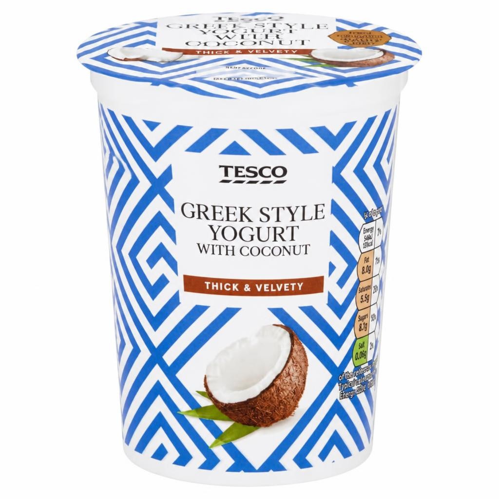 Tesco Greek Style Yogurt - Coconut 450g