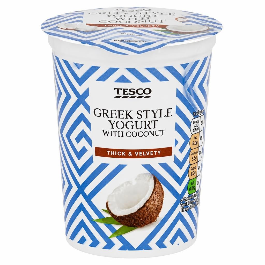 Tesco Greek Style Yogurt - Coconut 450g