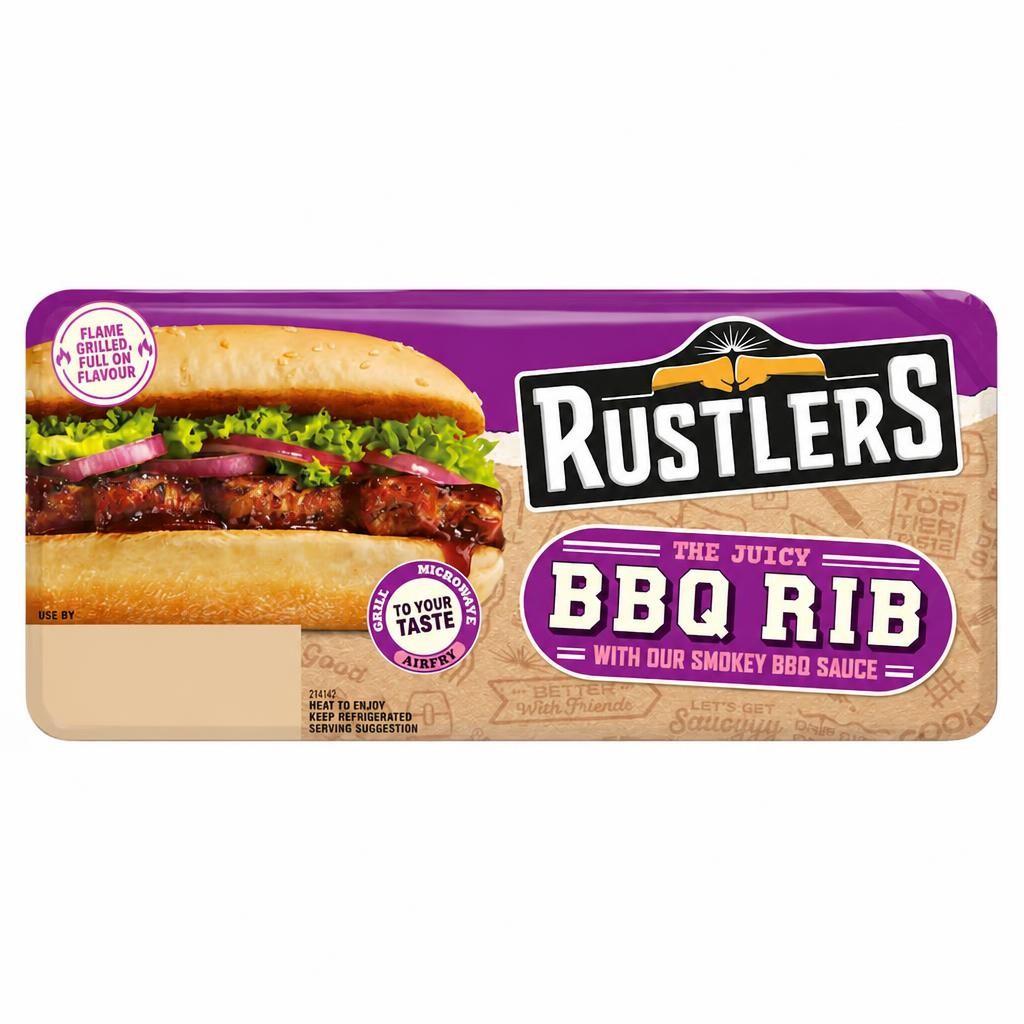 Rustlers Bbq Pork Rib Sandwich 157G
