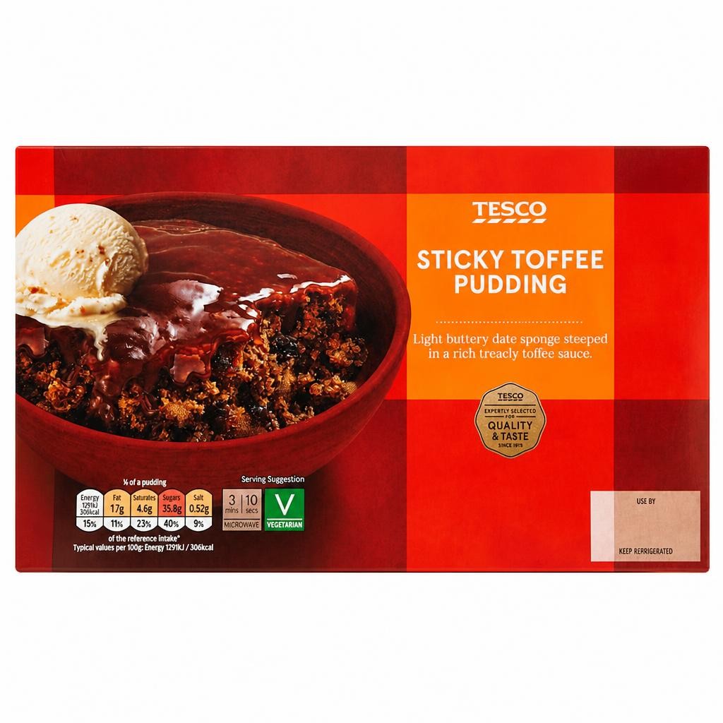 Tesco Sticky Toffee Pudding 400G