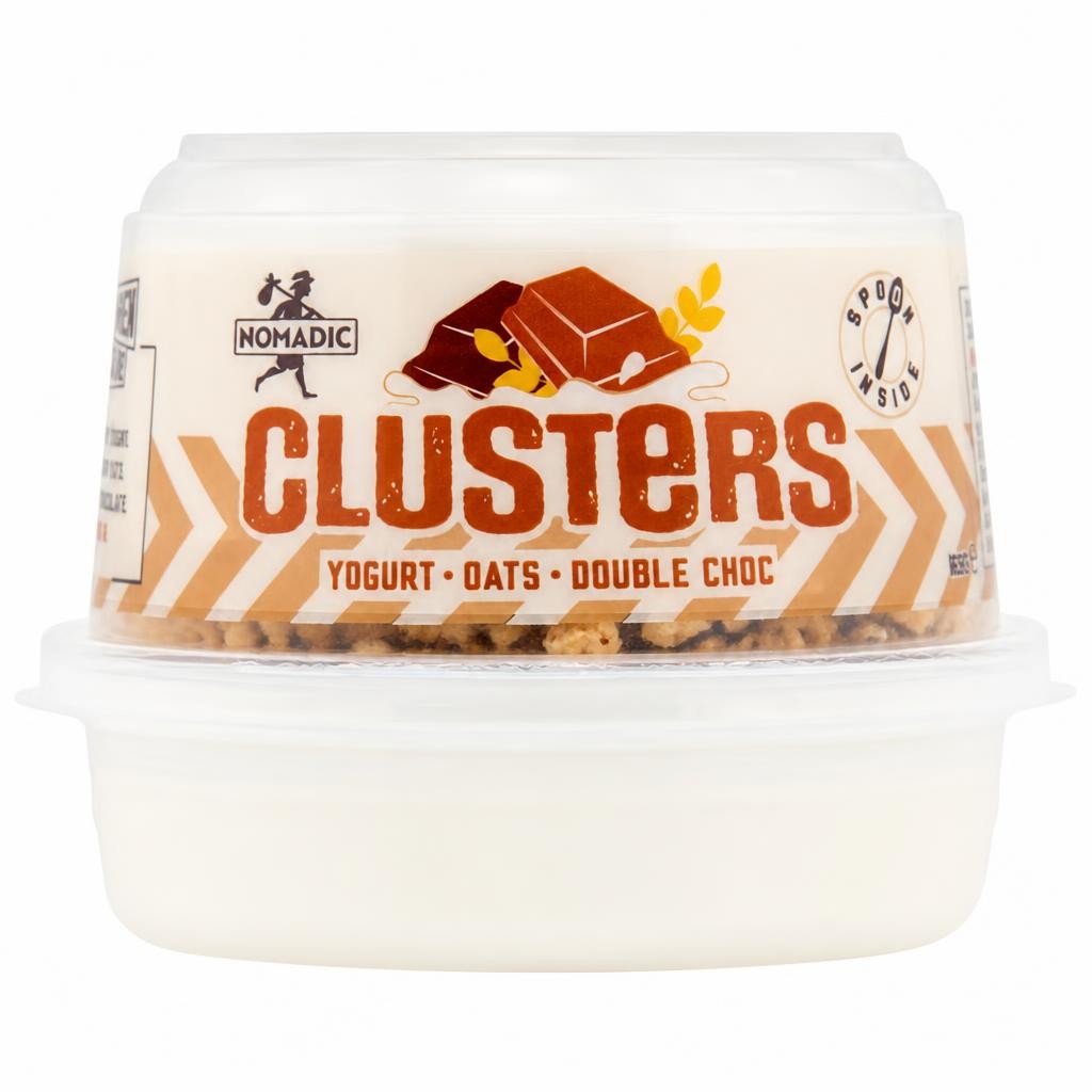 Nomadic Yogurt & Oat Clusters - Double Choc 169g