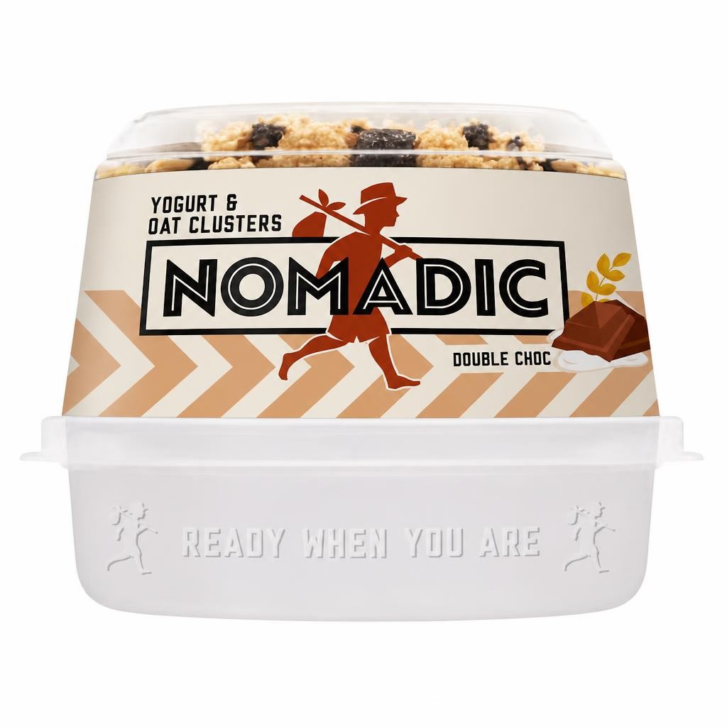 Nomadic Yogurt & Oat Clusters - Double Choc 169g