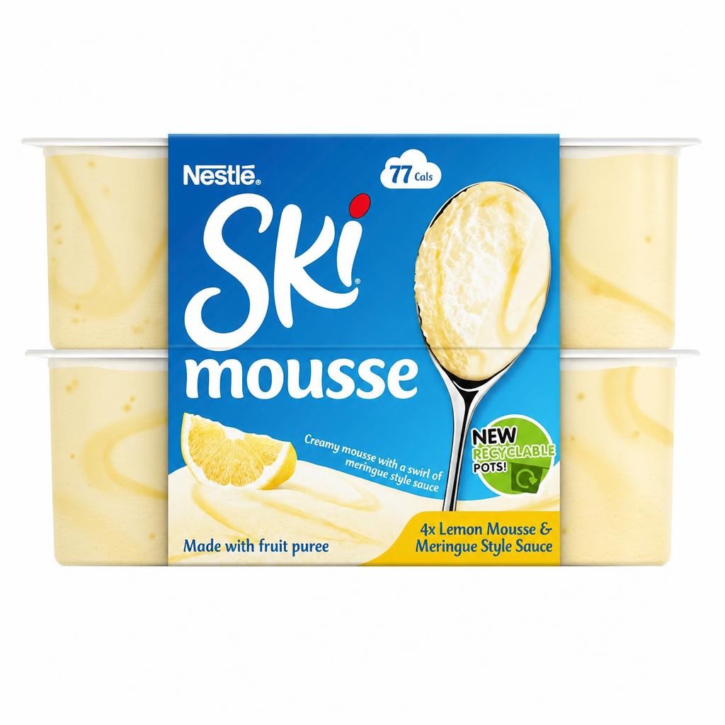 Nestle Ski Lemon Meringue Mousse 4 X60g