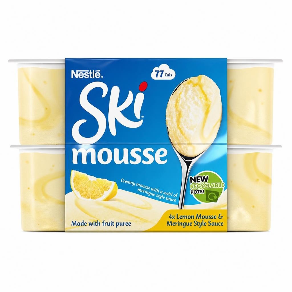 Nestle Ski Lemon Meringue Mousse 4 X60g