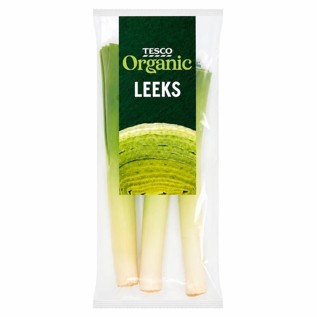 Tesco Organic Leeks 400G