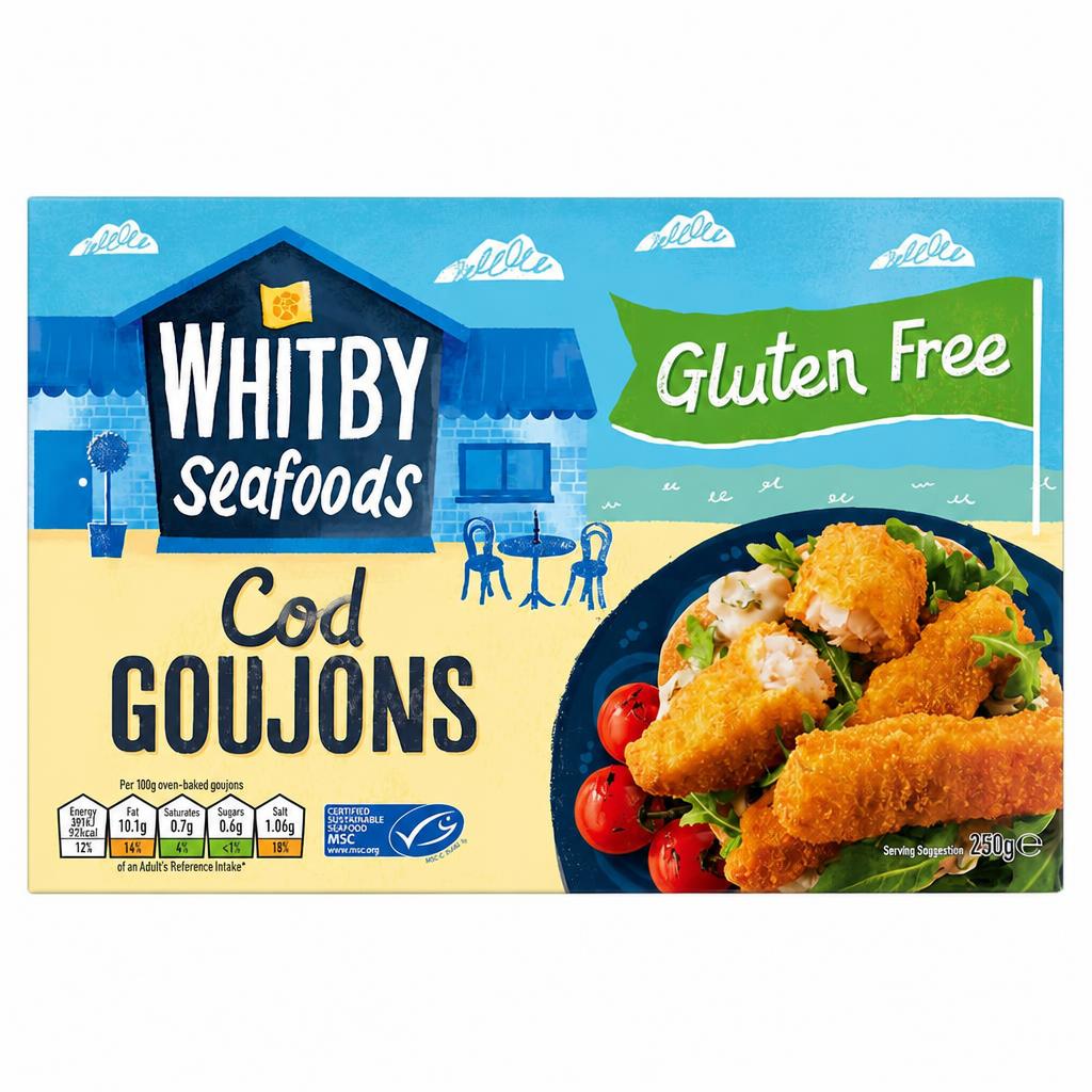 Whitby Seafoods Gluten Free Cod Goujons 225G