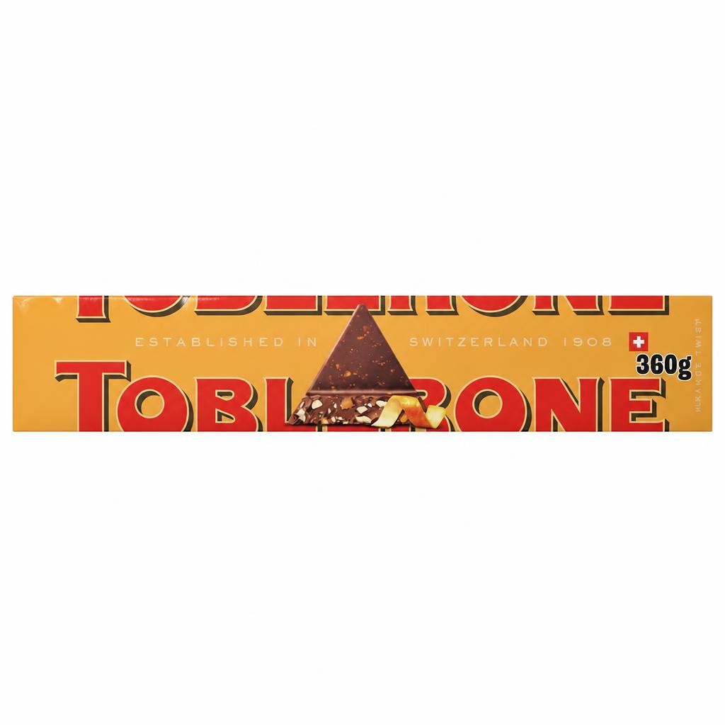 Toblerone Orange Twist Milk Chocolate Bar 360g