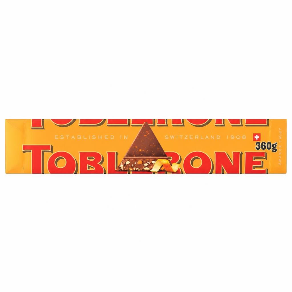 Toblerone Orange Twist Milk Chocolate Bar 360g
