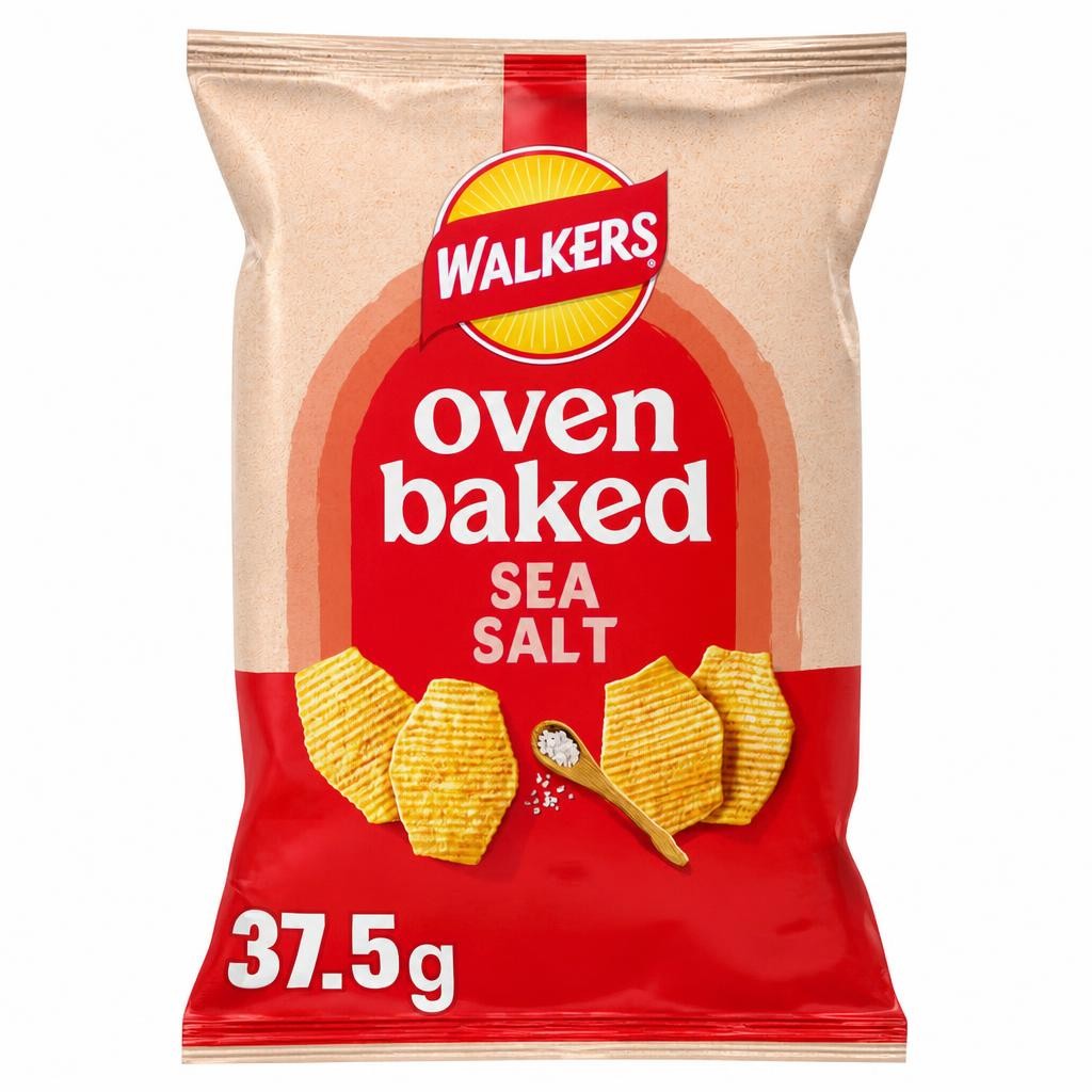 Walkers Baked Crisps - Sea Salt 37.5g